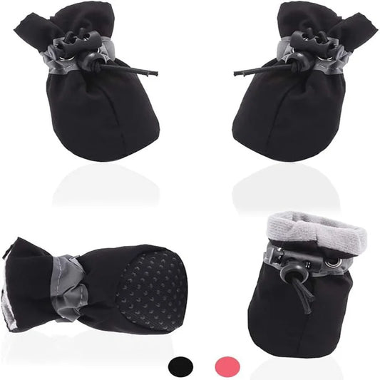 4Pcs Waterproof Dog Boots for Small Dogs