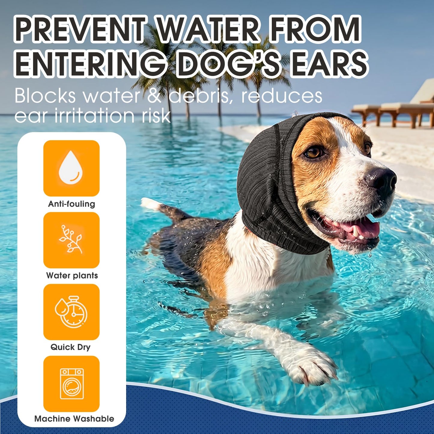 Soft Dog Ear Cover For Loud Noises, Thunderstorm & Fireworks