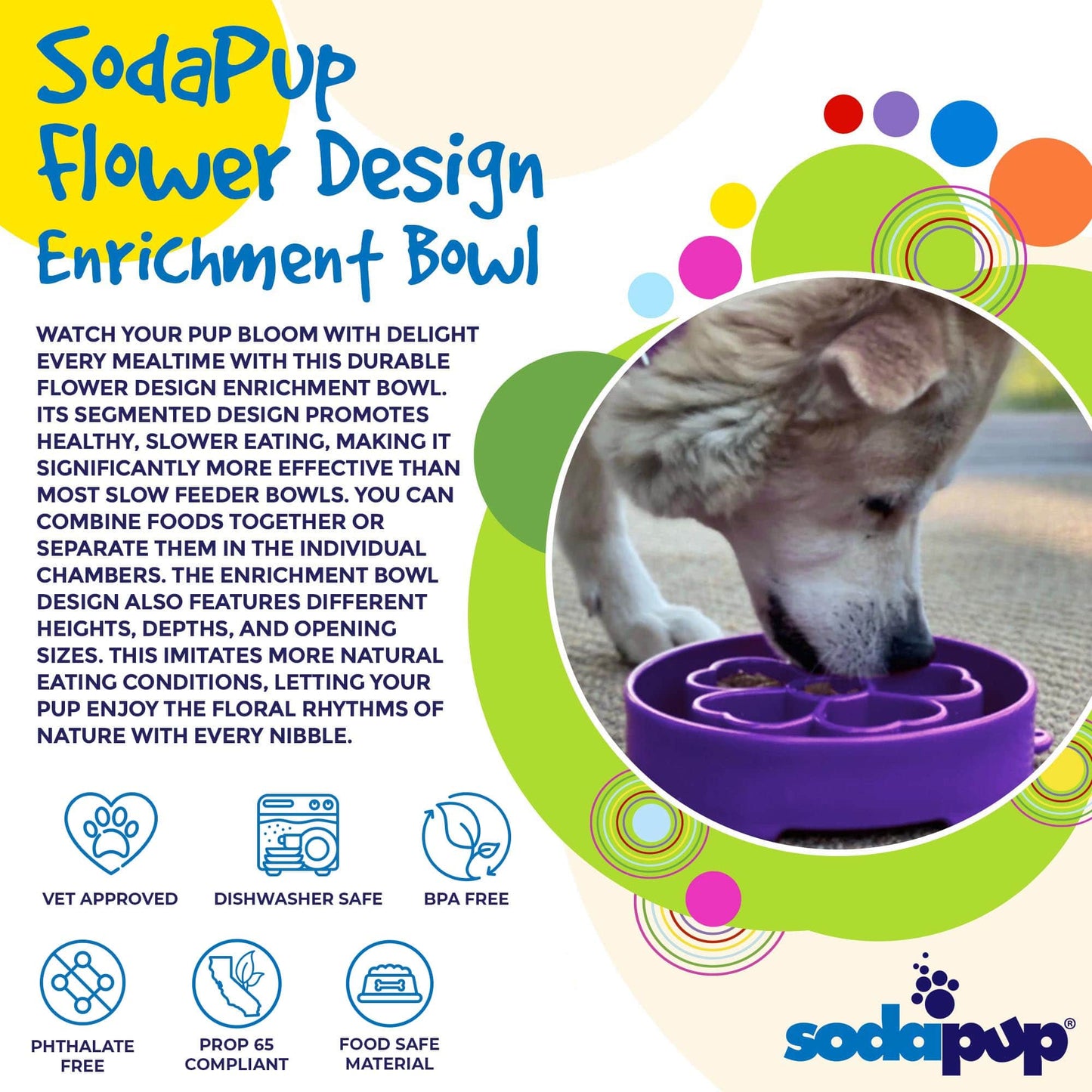 Slow Feeder Dog Bowl for Enrichment