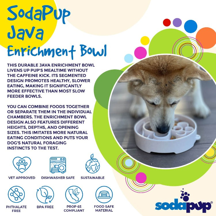 Java Deep Slow Feeder Dog Bowl