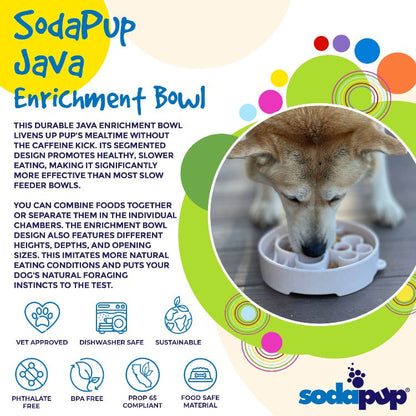 Java Deep Slow Feeder Dog Bowl