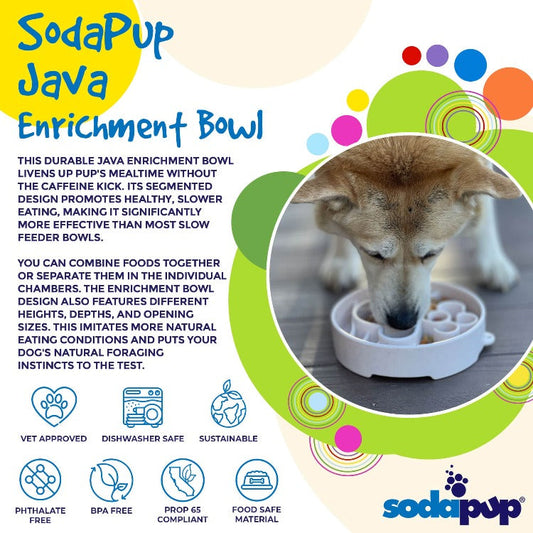 Java Deep Slow Feeder Dog Bowl