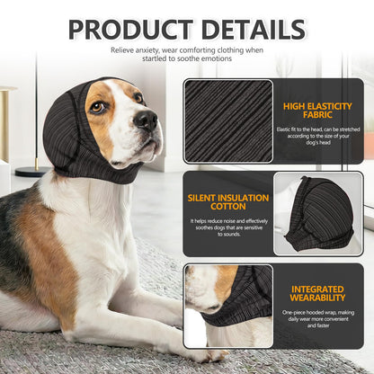 Soft Dog Ear Cover For Loud Noises, Thunderstorm & Fireworks