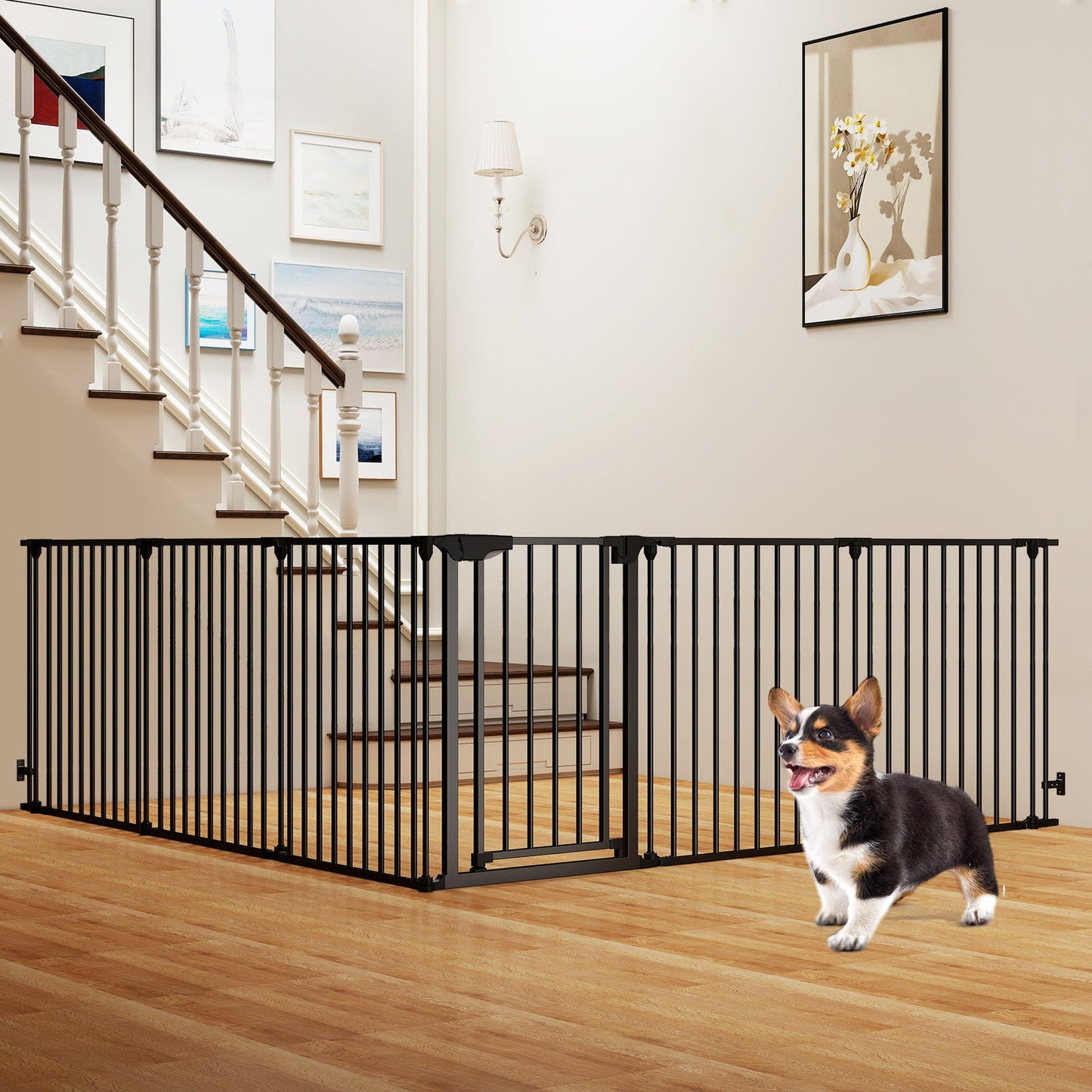Extra Wide Pet Gate Fits 34.5-154"