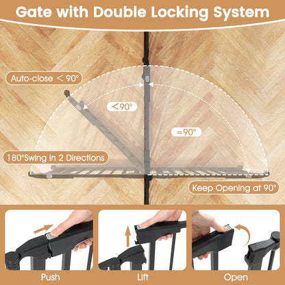 Extra Wide Pet Gate Fits 34.5-154"