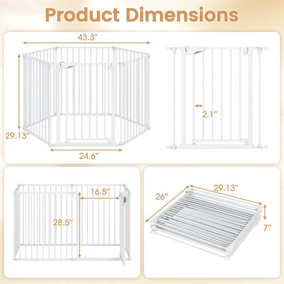 Extra Wide Pet Gate Fits 34.5-154"