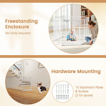 Extra Wide Pet Gate Fits 34.5-154"