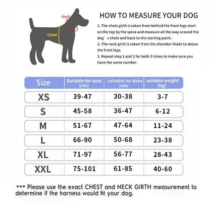 Dog Harness Reflective Breathable Adjustable Pet
