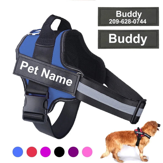 Dog Harness Reflective Breathable Adjustable Pet
