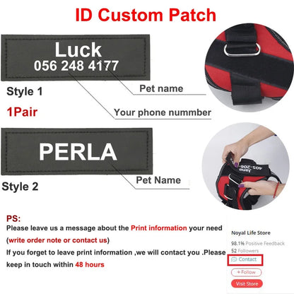 Dog Harness Reflective Breathable Adjustable Pet