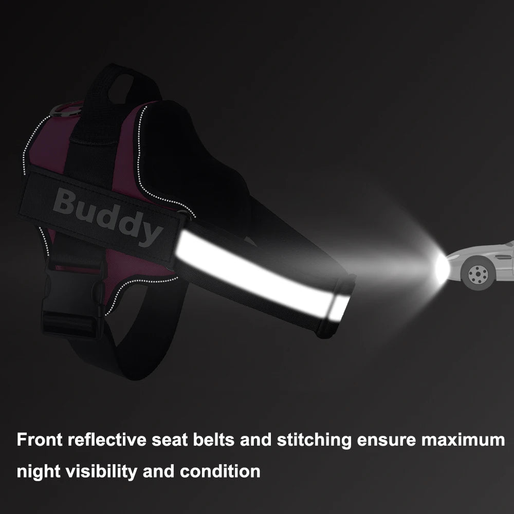 Dog Harness Reflective Breathable Adjustable Pet