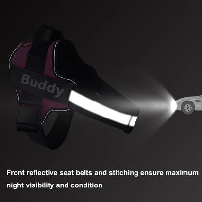 Dog Harness Reflective Breathable Adjustable Pet