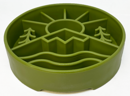Great Outdoors Slow Feeder Dog Bowl