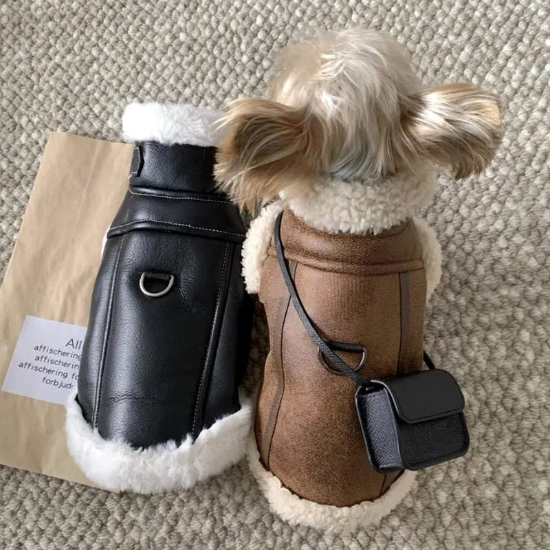 Padded Coat Solid-Color Dog Clothes