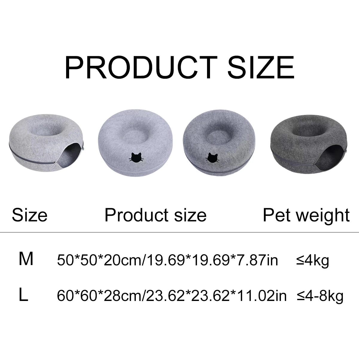 Interactive Round Small Cat Tunnel Nest