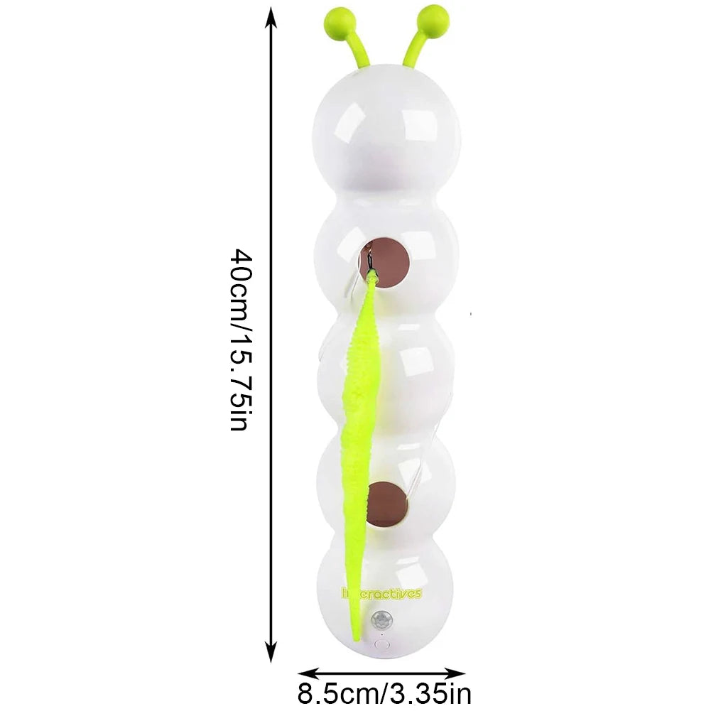 Caterpillar Teasing Cat Toy Motion Activated