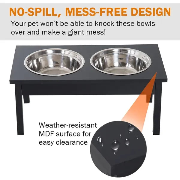 2 StainlSteel Pet Bowls, 23'L