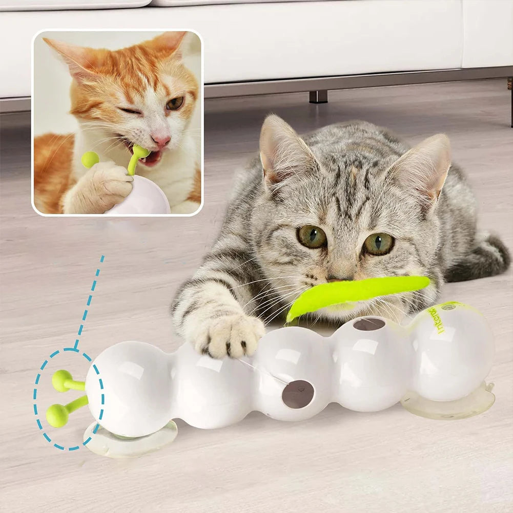 Caterpillar Teasing Cat Toy Motion Activated