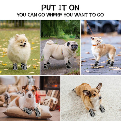 Dog Shoes Non-Slip Soles Thick Plush Protection