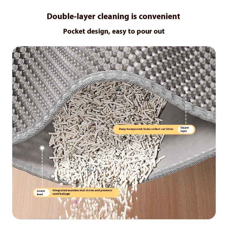 Cat Litter Mat 2-Layer Design Premium