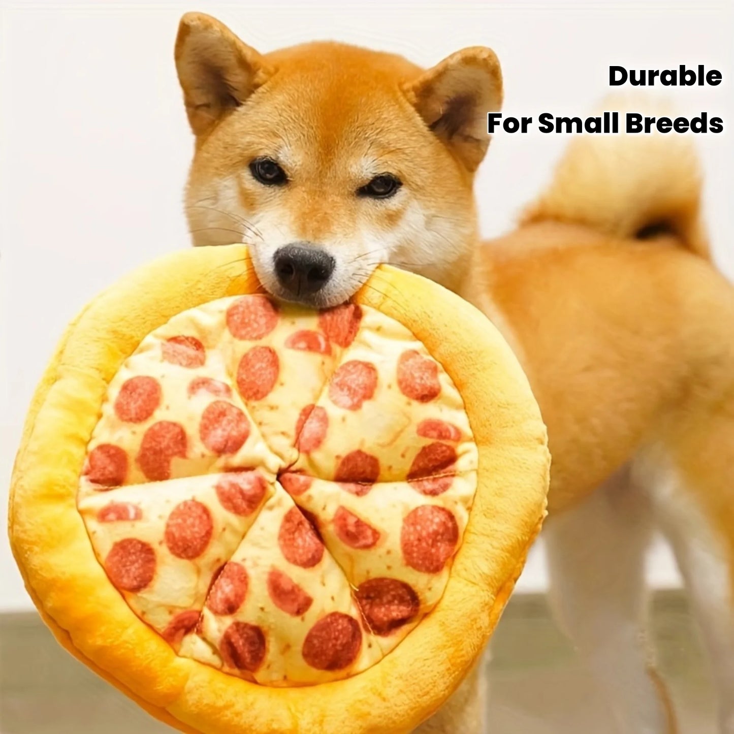 Squeaky Plush Pizza