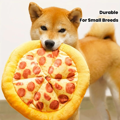 Squeaky Plush Pizza