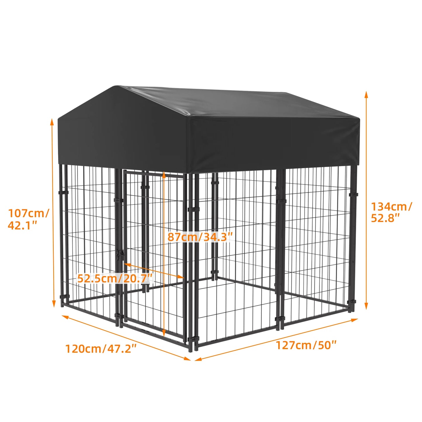 Pet Run Enclosure, Playpen with Roof