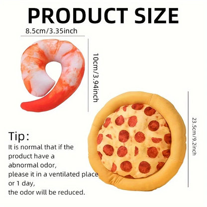 Squeaky Plush Pizza
