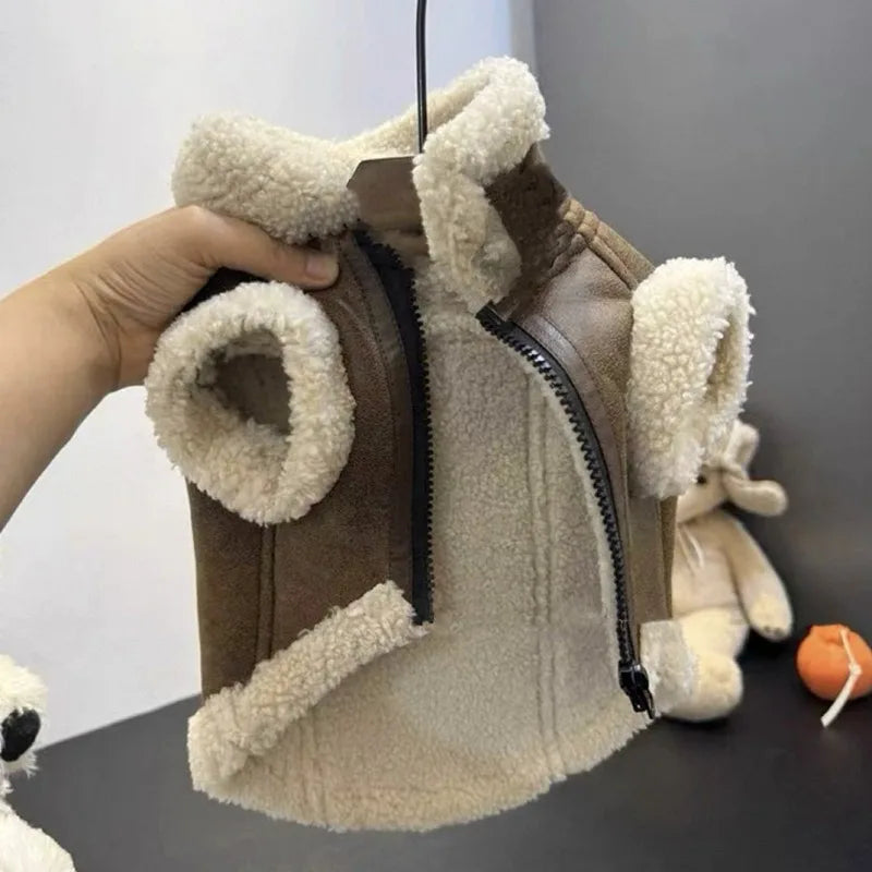 Padded Coat Solid-Color Dog Clothes