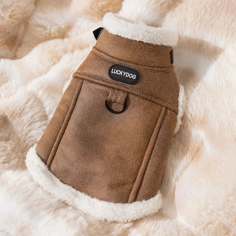 Padded Coat Solid-Color Dog Clothes