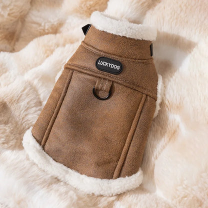 Padded Coat Solid-Color Dog Clothes