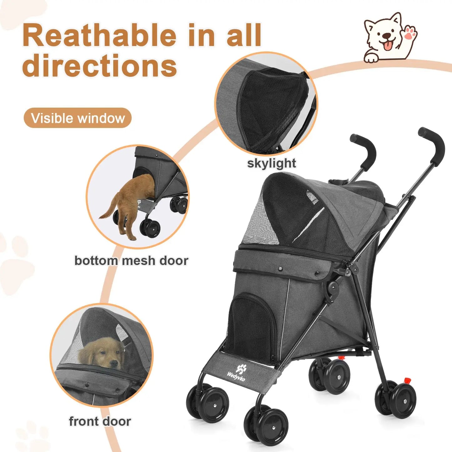 Travel Portable Pet Stroller