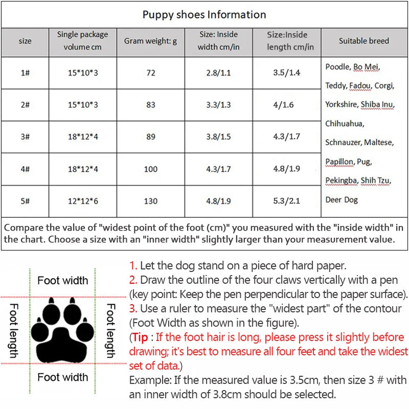 Dog Shoes Non-Slip Soles Thick Plush Protection