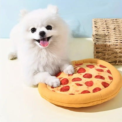 Squeaky Plush Pizza