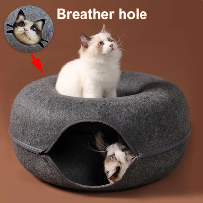 Interactive Round Small Cat Tunnel Nest