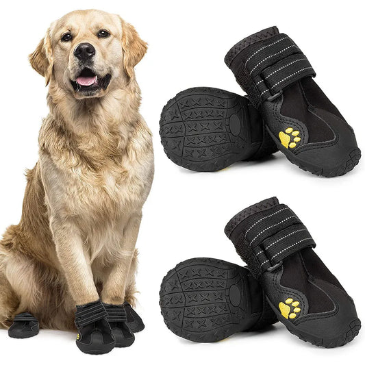 Waterproof Dog Shoes Anti-Slip Rubber Booties