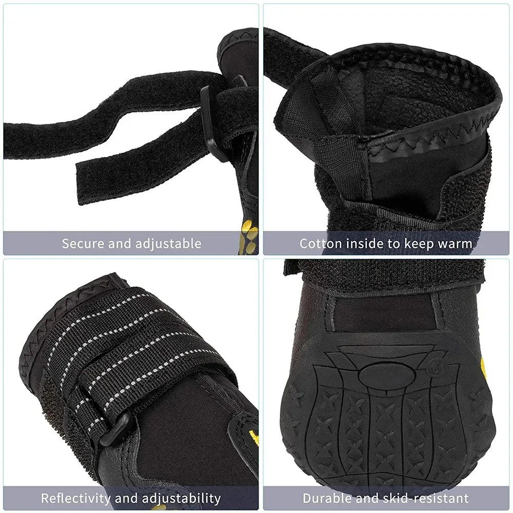 Waterproof Dog Shoes Anti-Slip Rubber Booties