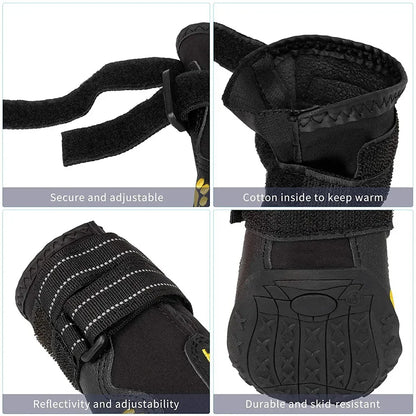 Waterproof Dog Shoes Anti-Slip Rubber Booties