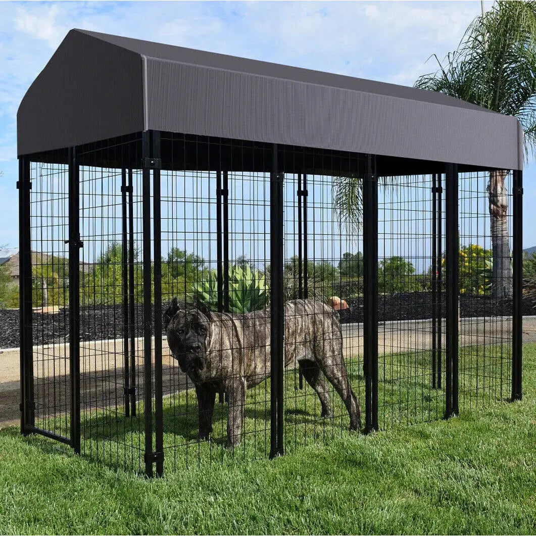 Pet Run Enclosure, Playpen with Roof
