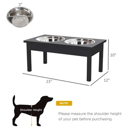2 StainlSteel Pet Bowls, 23'L