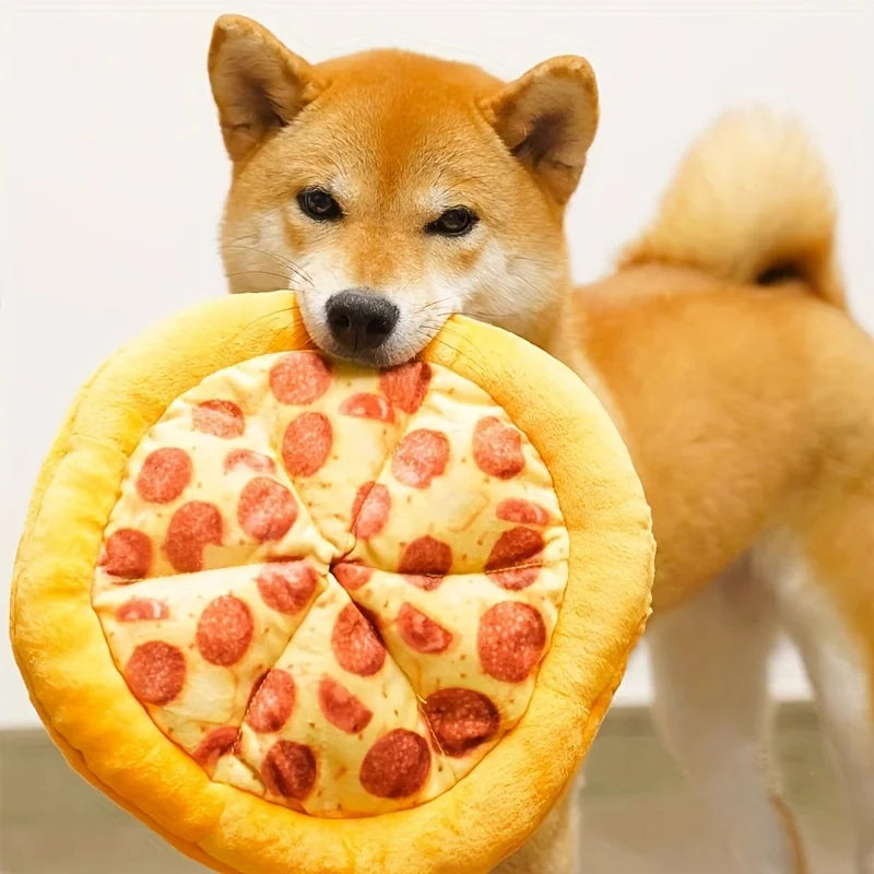 Squeaky Plush Pizza