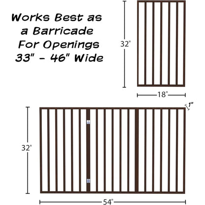 3-Panel Folding Pet Gate