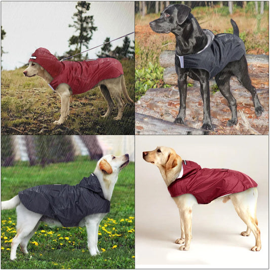Reflective Waterproof Dog Raincoat