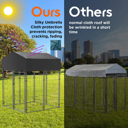 Pet Run Enclosure, Playpen with Roof