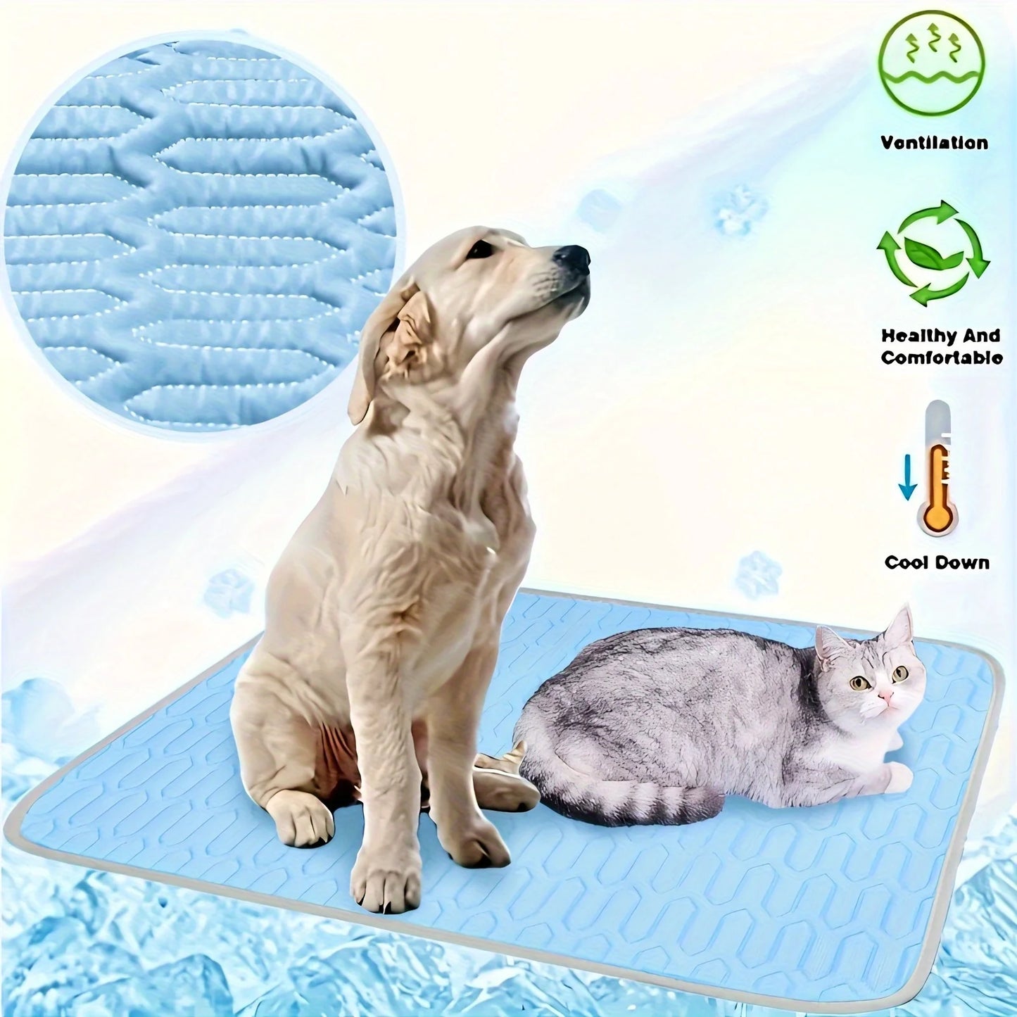 Ice-Cool Summer Pet Cooling Mat