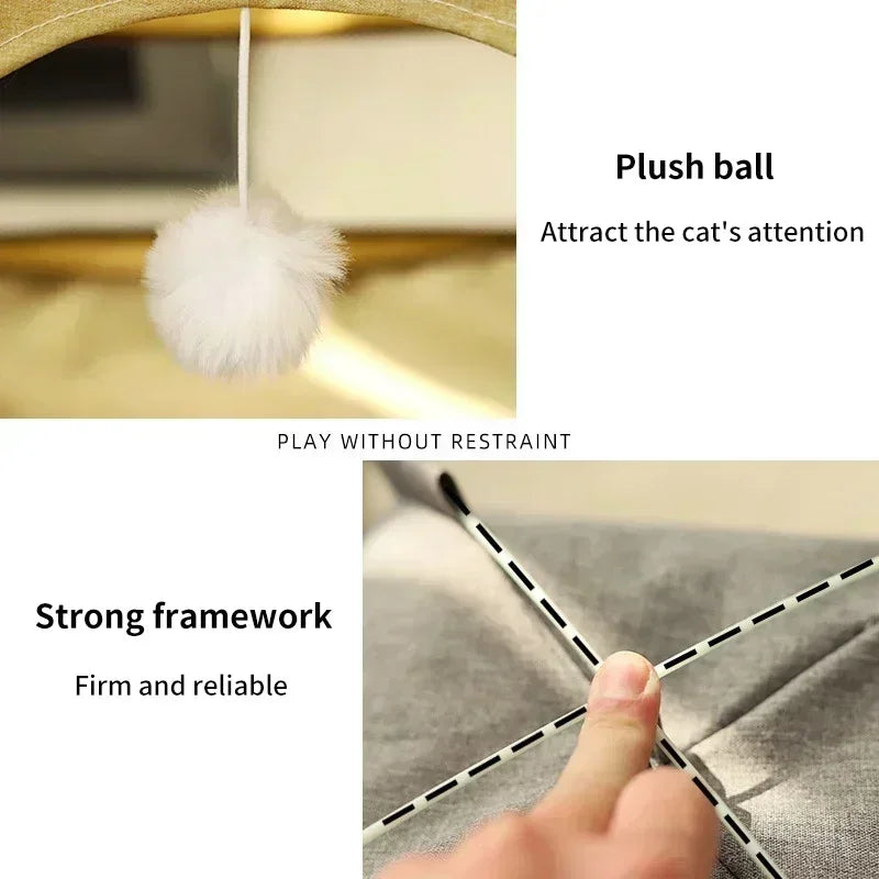 Pet Tent Bed Canvas Semi-enclosed House