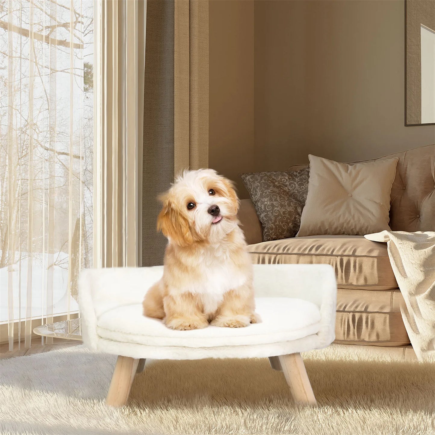 Pet Raised Sofa Bed Chair