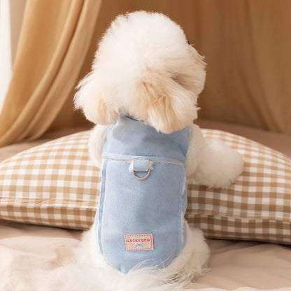 Padded Coat Solid-Color Dog Clothes