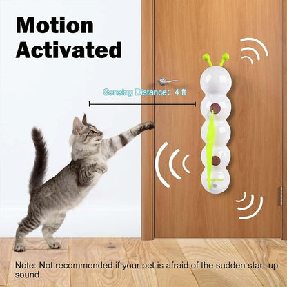 Caterpillar Teasing Cat Toy Motion Activated