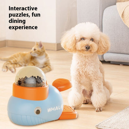 Cartoon Press Dog Toy Food Feeder
